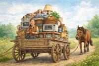 Cart before the Horse. AI created by ChatGPT